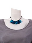 Halskette Celeste Blau - La Tagua Nuss