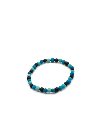 Armband Chirapu Blau Mix - aus den Chirilla-Samen von La Tagua