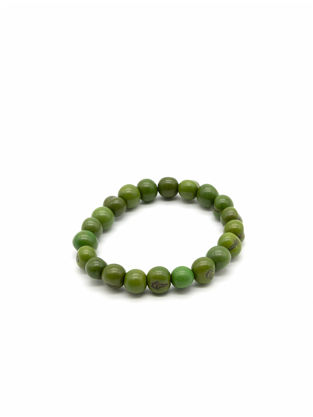 Armband Azaipu Grün - aus den Azai Palmensamen von La Tagua