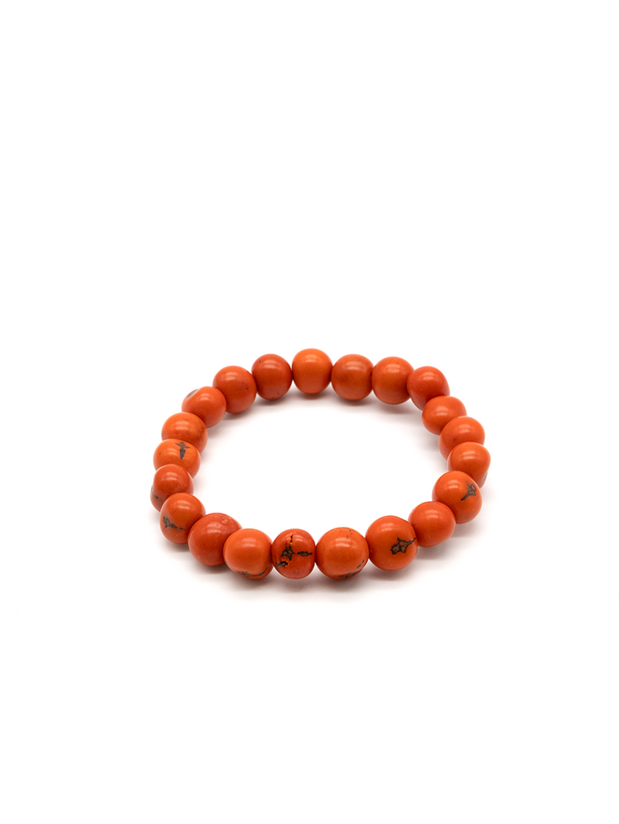 Armband Azaipu Orange - aus den Azai Palmensamen von La Tagua