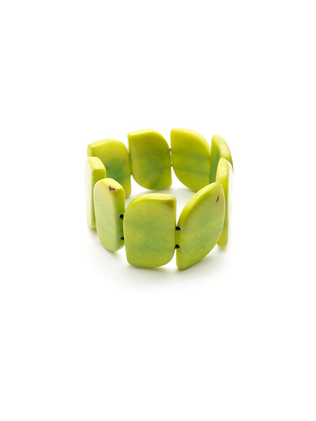 Armband Ecuapu Grün - La Tagua Nuss