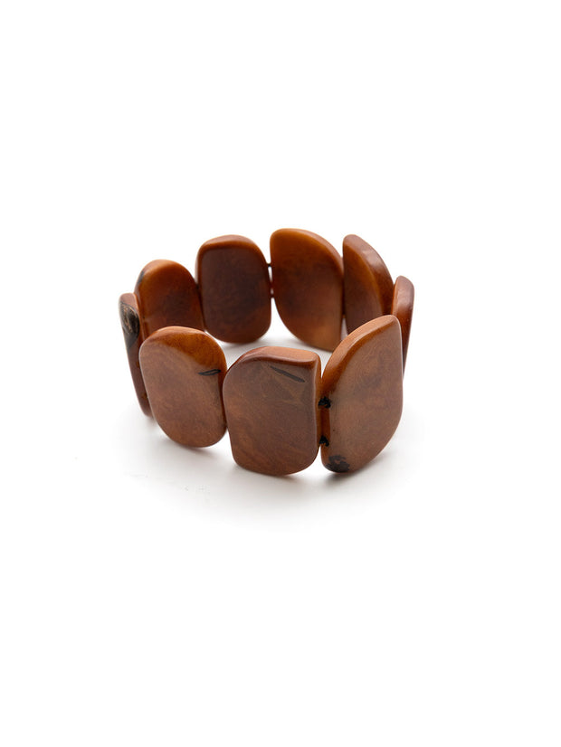Armband Ecuapu Braun - La Tagua Nuss