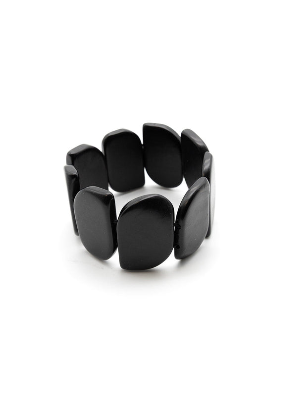 Armband Ecuapu Schwarz - La Tagua Nuss