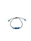 Armband Estrapu Blau Mix - La Tagua Nuss