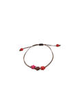 Armband Estrapu Rot Mix - La Tagua Nuss