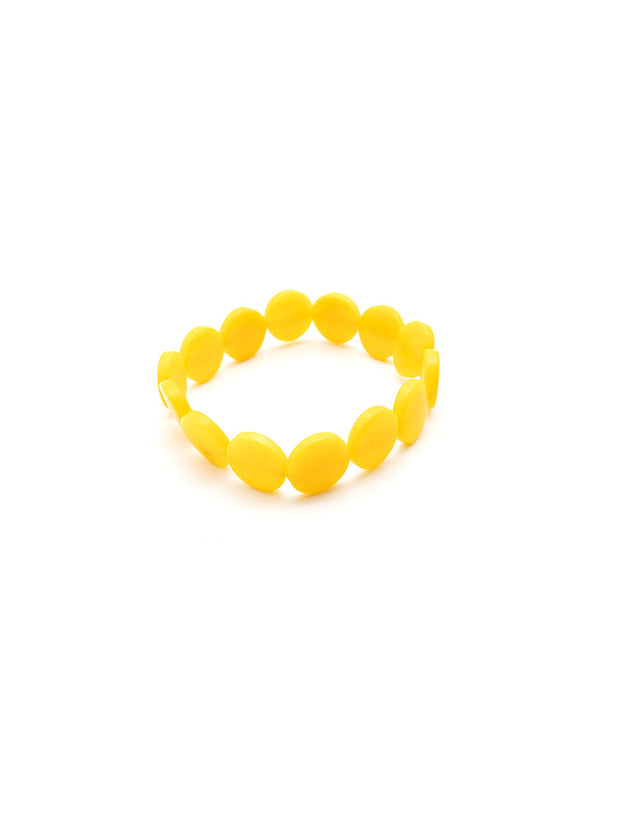 Armband Fichipu Gelb - La Tagua Nuss
