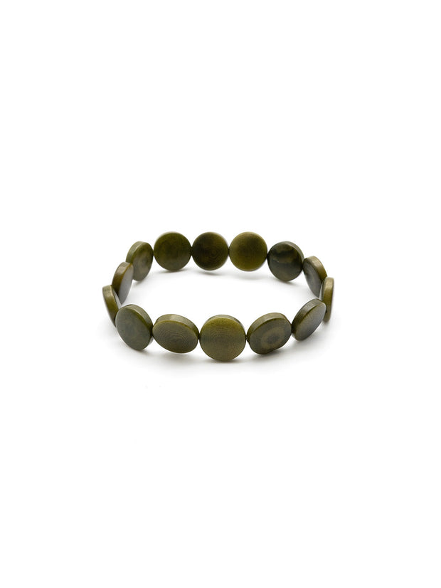 Armband Fichipu Dunkelgrün - La Tagua Nuss