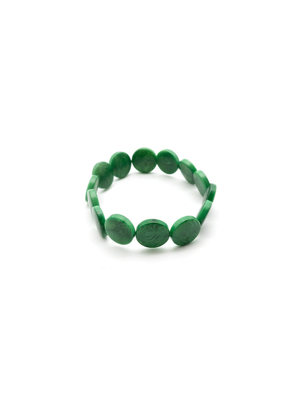 Armband Fichipu Smaragd - La Tagua Nuss
