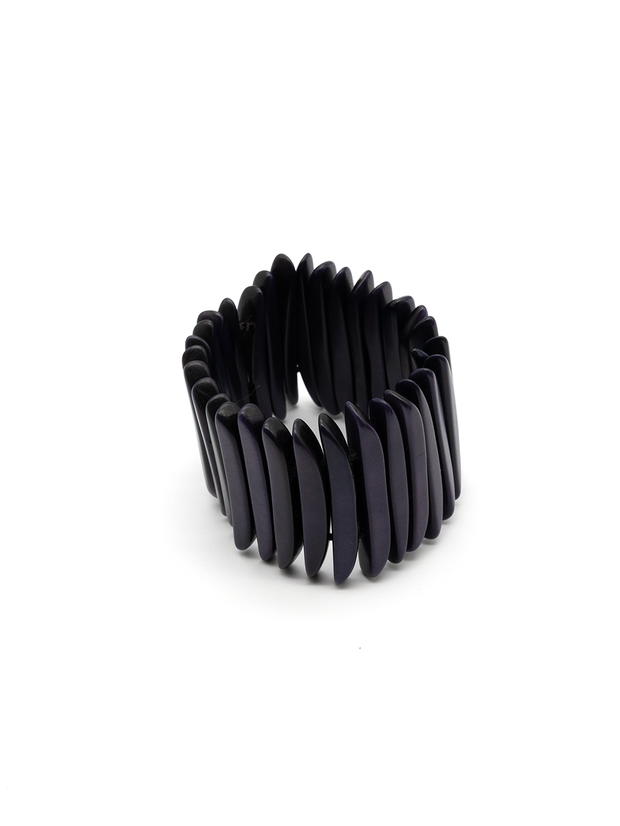 Armband Palitos Dunkelblau - La Tagua Nuss