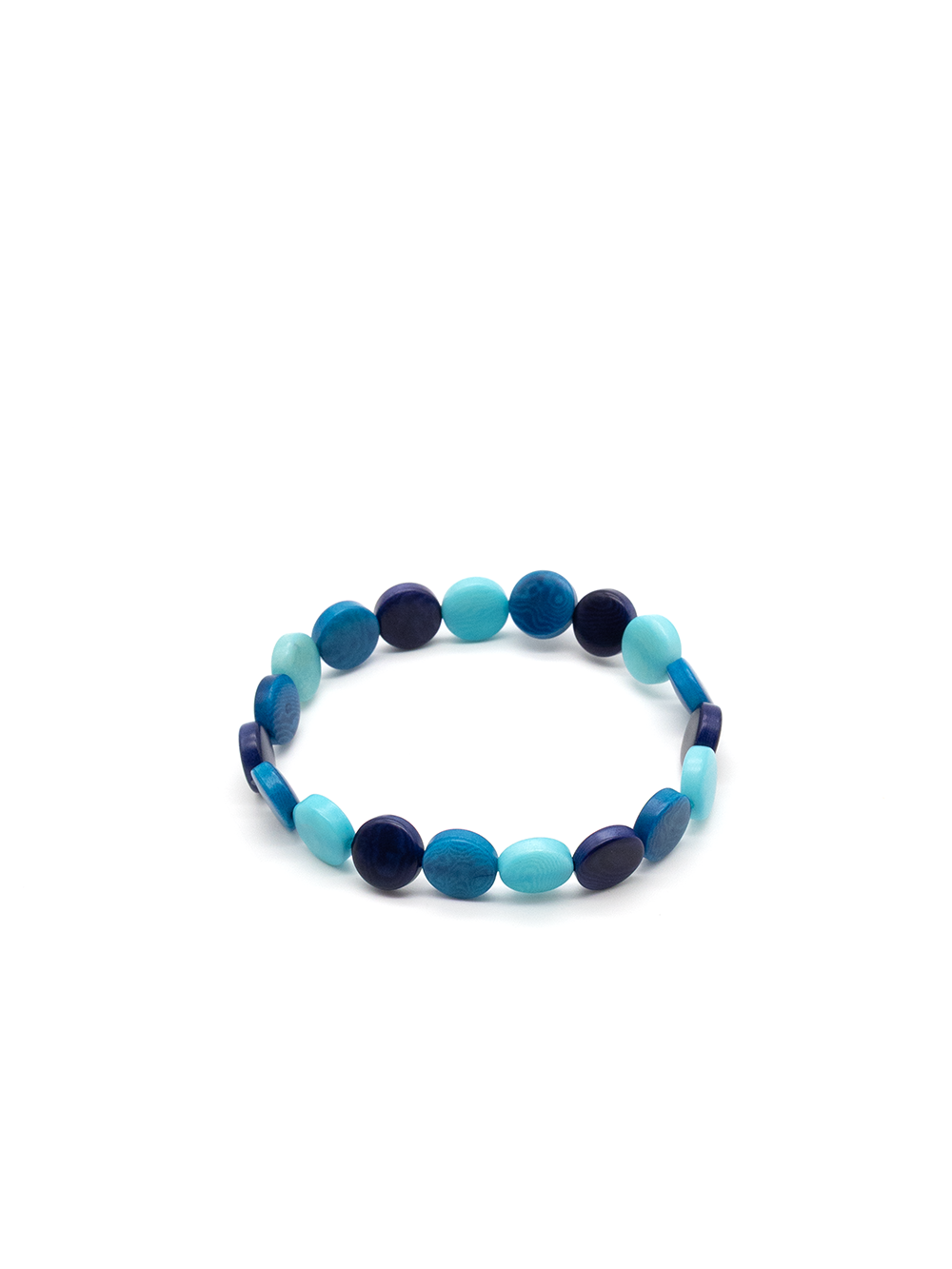 Armband Pitipu Blau Mix - La Tagua Nuss