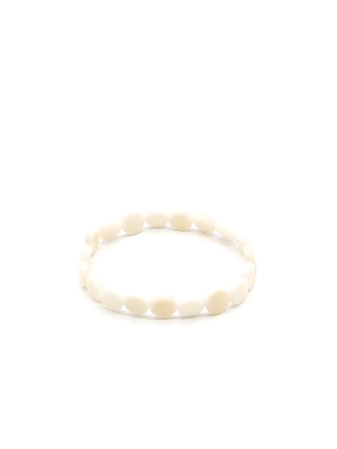 Armband Pitipu Weiss - La Tagua Nuss