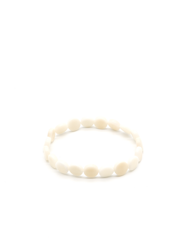 Armband Pitipu Weiss - La Tagua Nuss