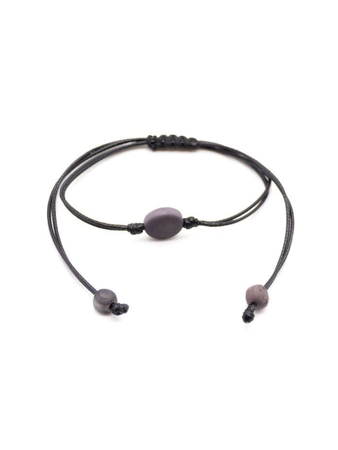 Armband Topu Grau - La Tagua Nuss