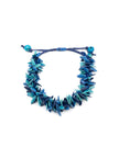 Armband Trenzapu Blau/Dunkelblau - Melonenkerne - La Tagua