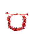 Armband Trenzapu Rot/Fuchsiarot - Melonenkerne - La Tagua