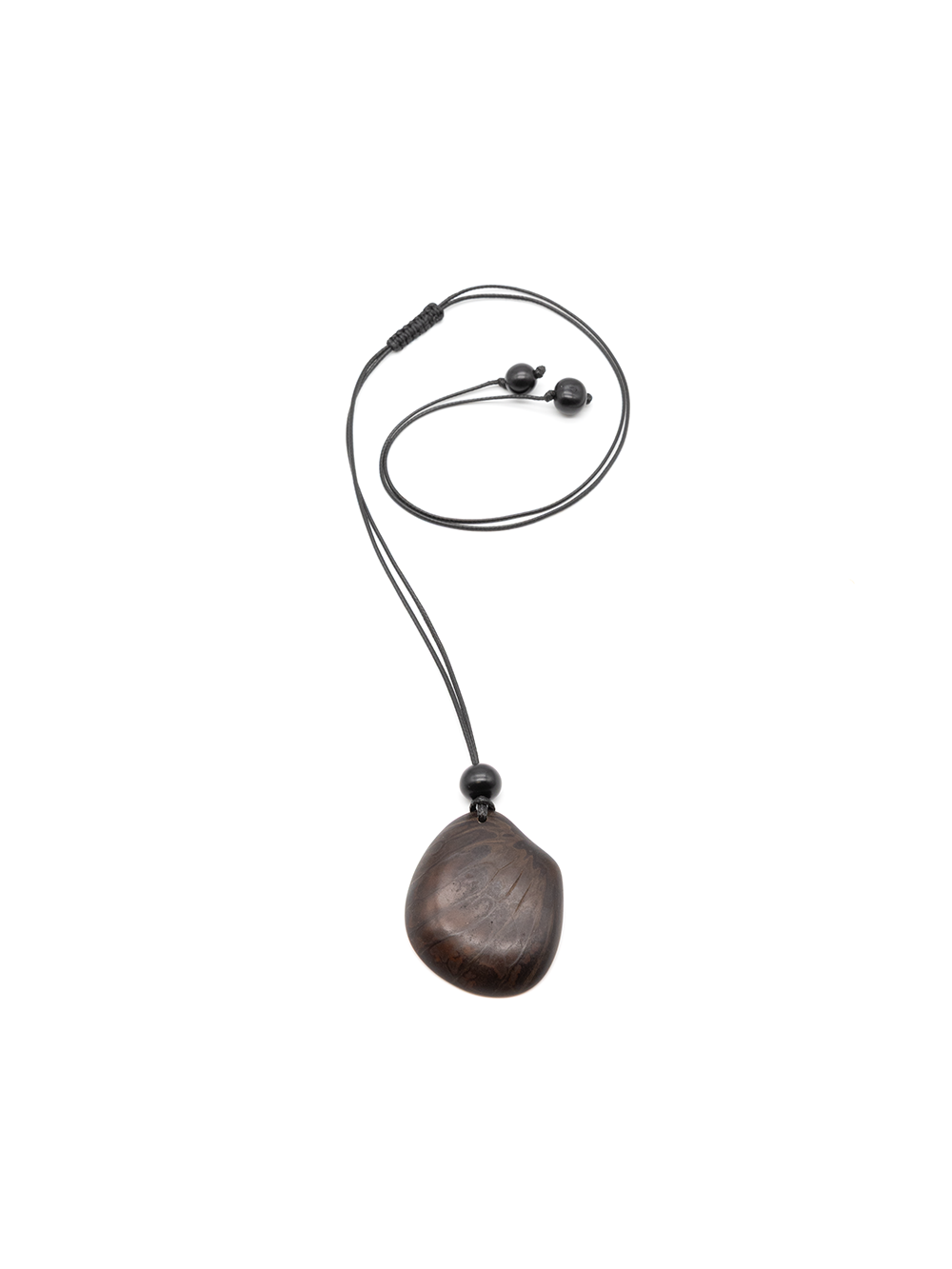 Halskette Zebra Braun - La Tagua Nuss
