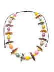 Halskette Allegra Bunt Pastel - La Tagua Nuss