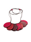 Halskette Celeste Rot - La Tagua Nuss