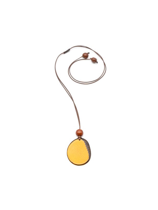 Halskette Laura Orange - La Tagua Nuss