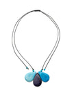 Halskette Lilia Blau - La Tagua Nuss