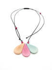 Halskette Lilia Bunt Pastel - La Tagua Nuss