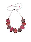 Halskette Mirna Short Rot - La Tagua Nuss