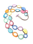 Halskette Nina Bunt Pastel - La Tagua Nuss