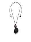 Halskette Pepa Schwarz - La Tagua Nuss & Bombona Kugel