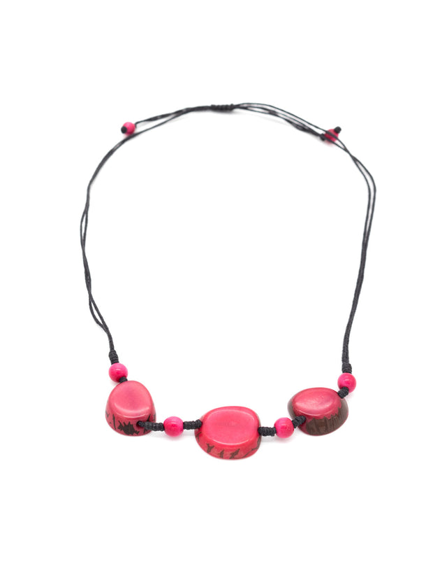 Halskette Tara Pink - La Tagua Nuss