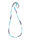Halskette Astrid Blau - La Tagua Nuss