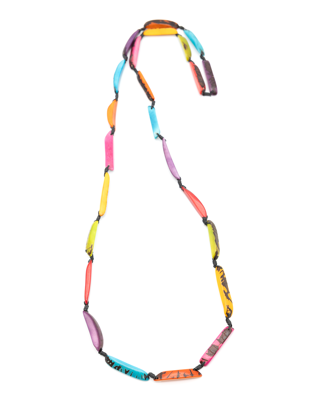 Halskette Astrid Bunt - La Tagua Nuss