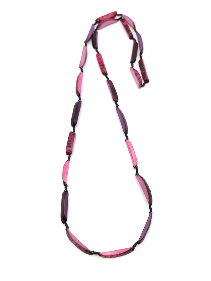 Halskette Astrid Lila - La Tagua Nuss