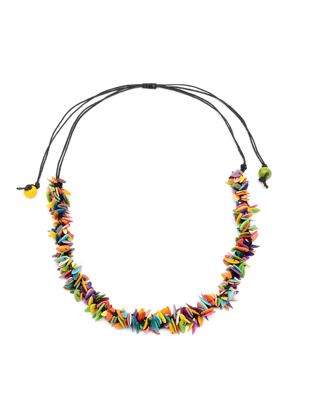 Halskette Trenza Bunt - Melonenkerne - La Tagua