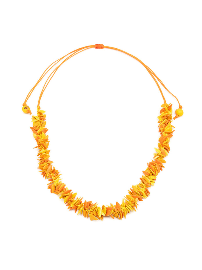 Halskette Trenza Gelb - Melonenkerne - La Tagua
