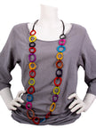 Halskette Dodo Bunt - La Tagua Nuss