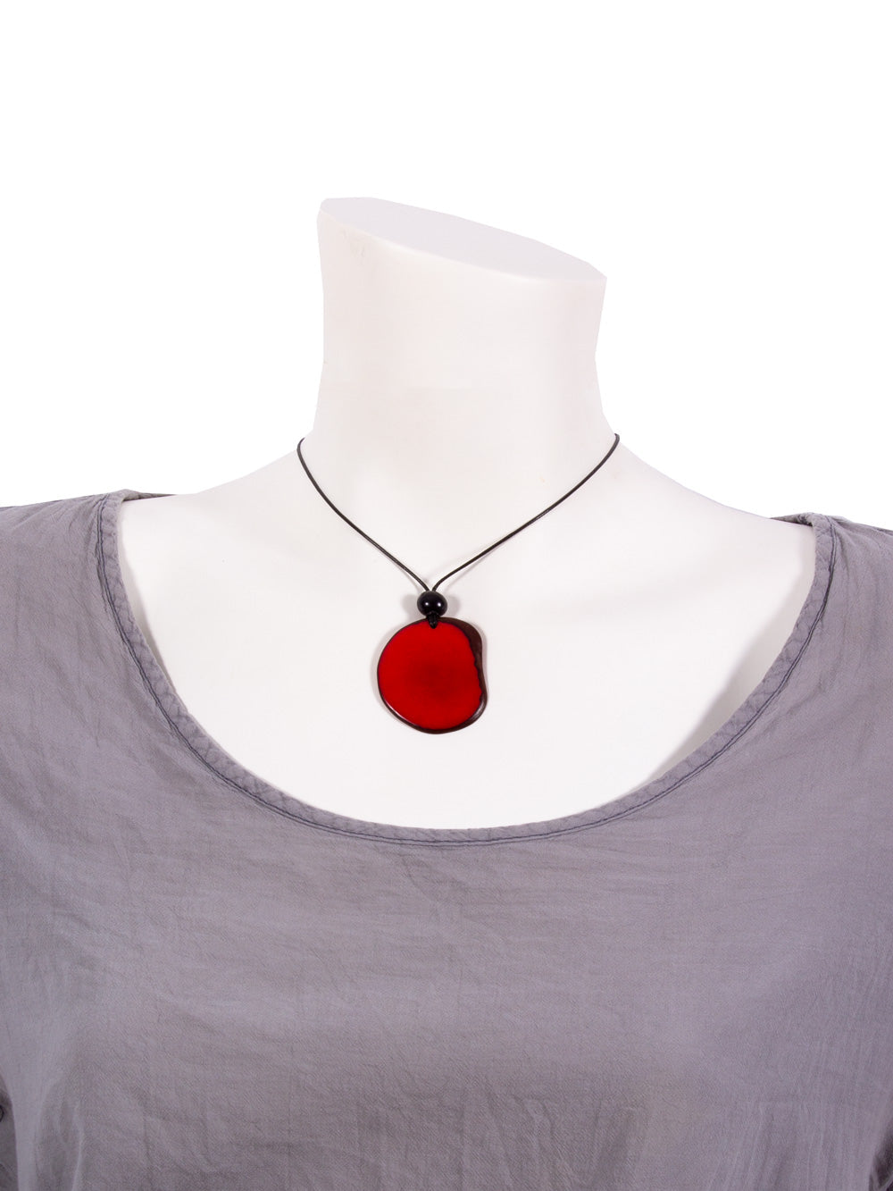 Halskette Laura Rot - La Tagua Nuss