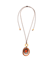Halskette Ana Orange - La Tagua Nuss