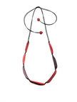 Halskette Astrid Short Rot - La Tagua Nuss
