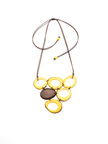 Halskette Claude Beige/Braun - La Tagua Nuss