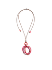 Halskette Lina Rot - La Tagua Nuss