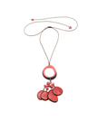 Halskette Moni Rot - La Tagua Nuss
