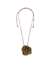 Halskette Rosa Grau/Braun - La Tagua Nuss