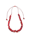 Halskette Trenza Rot - Melonenkerne - La Tagua