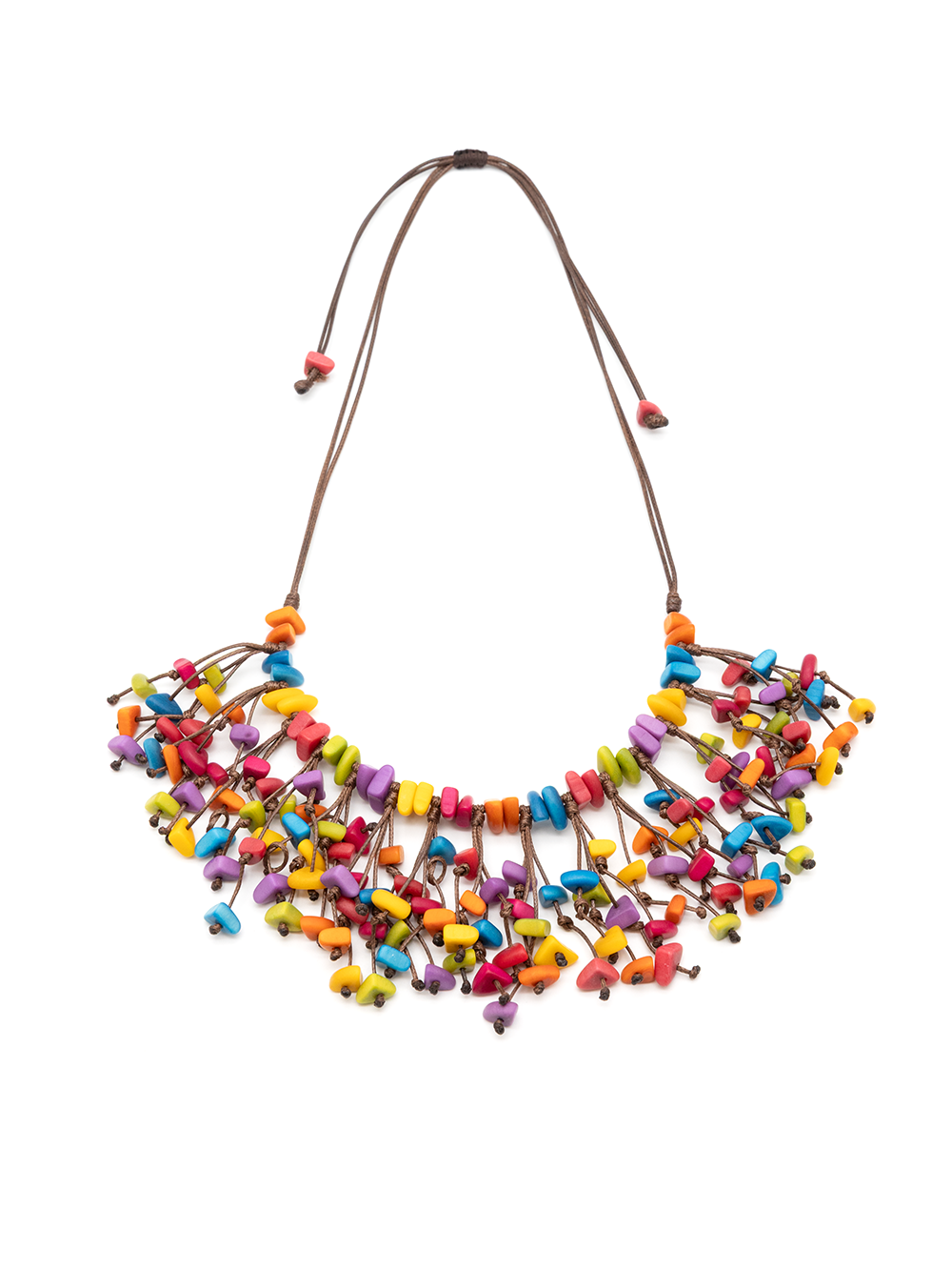 Halskette Vivian Bunt - La Tagua Nuss