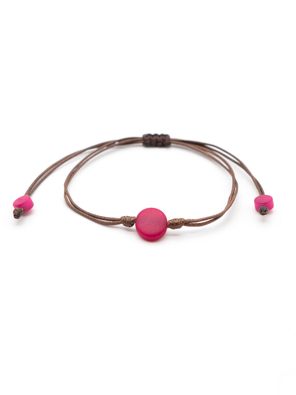 Armband Topu Fuchsiarot - La Tagua Nuss