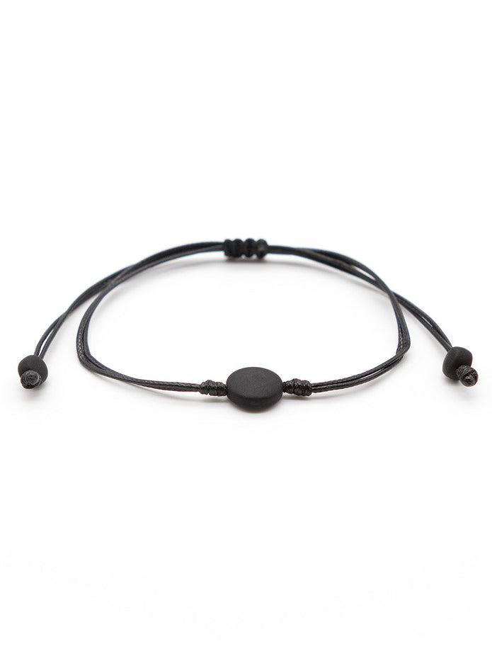 Armband Topu Schwarz - La Tagua Nuss