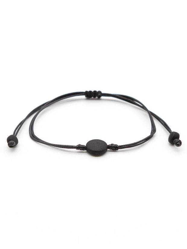 Armband Topu Schwarz - La Tagua Nuss
