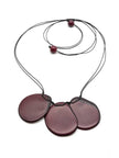 Halskette Celi Bordeaux - La Tagua Nuss