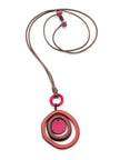 Halskette Ana Rot - La Tagua Nuss