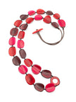 Halskette Gabi Rot - La Tagua Nuss